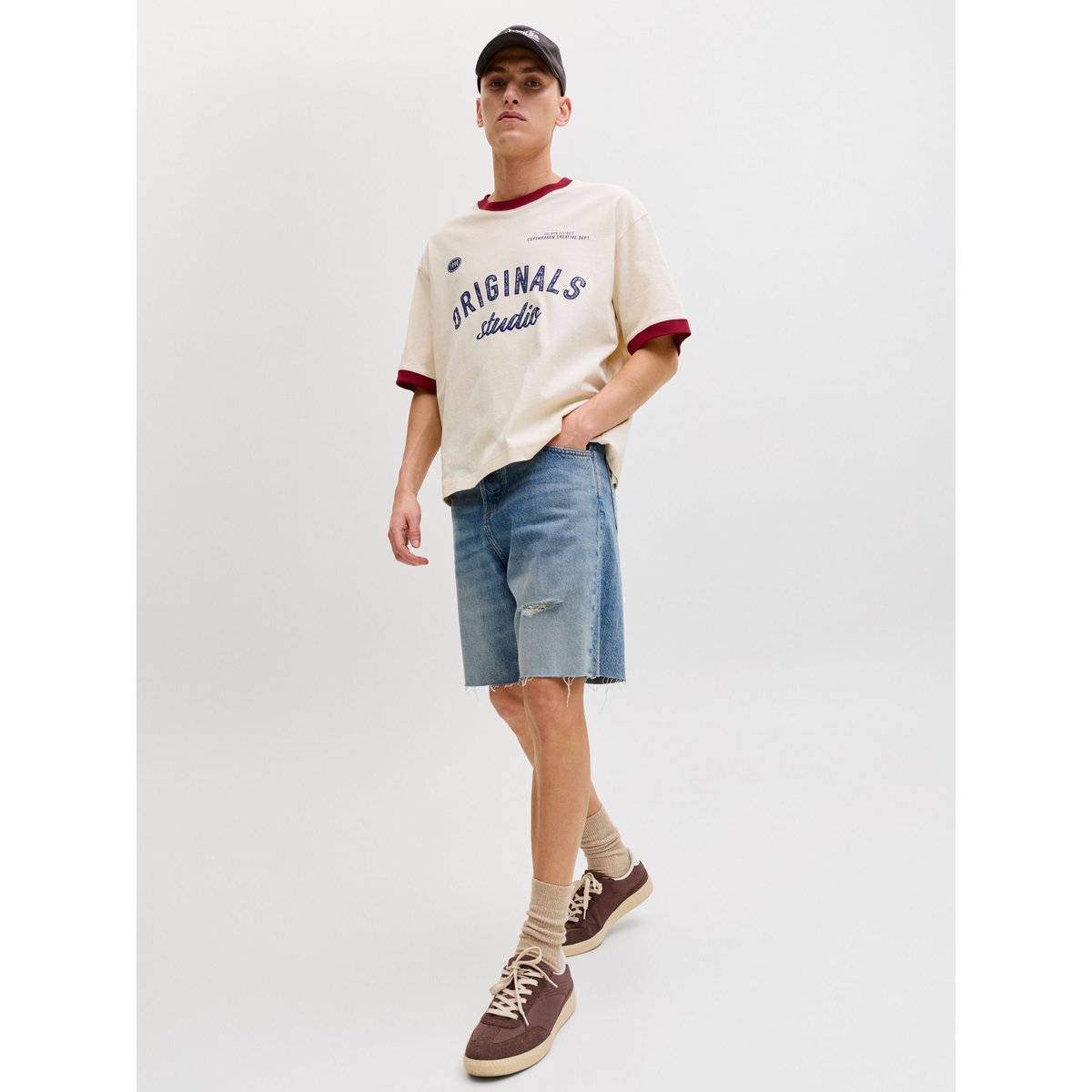 Short En Denim blue denim, JACK & JONES