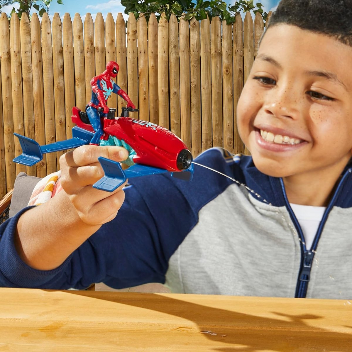Marvel Spider-man - Epic Hero Series Web Splashers - Coffret Hydro-Jet rouge et bleu, HASBRO