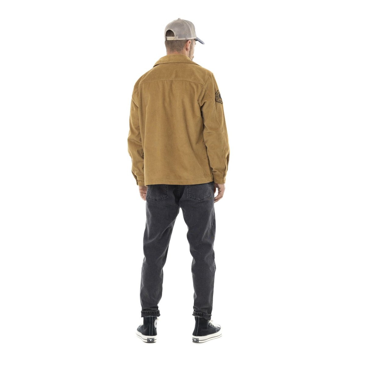 Veste coton 1929 marron camel / noir, VON DUTCH