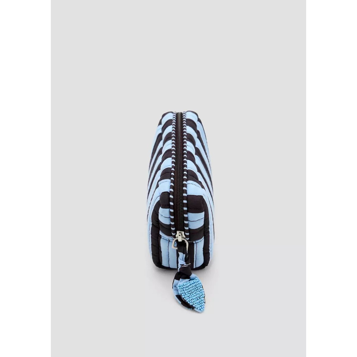 Trousse de maquillage coton rayures bleu, MANGO TEEN