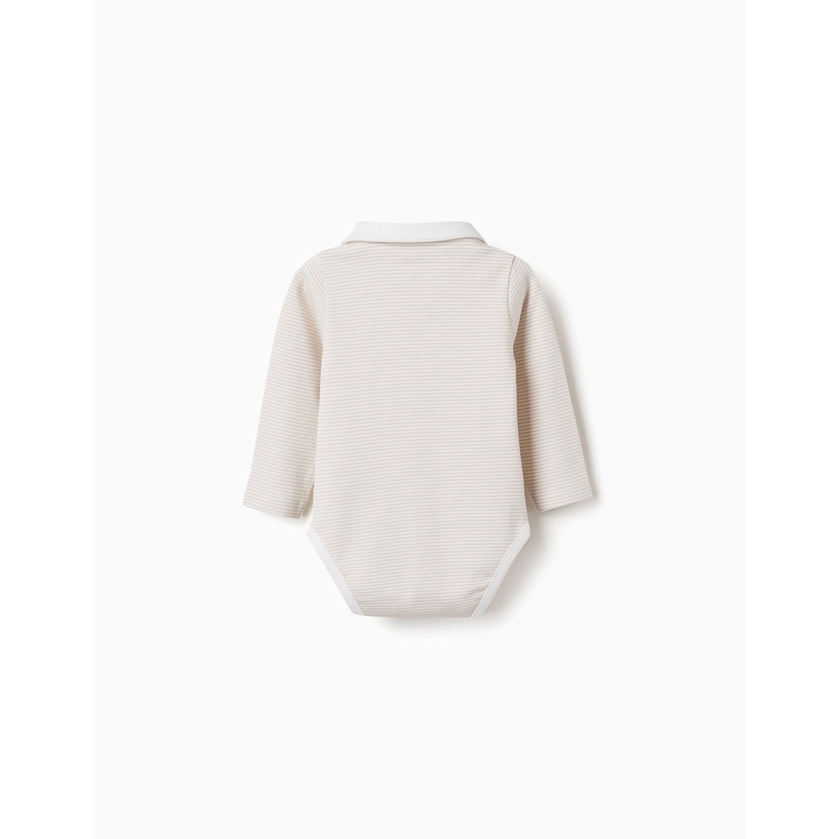 Lot de 2 bodies à manches longues en coton blanc, ZIPPY