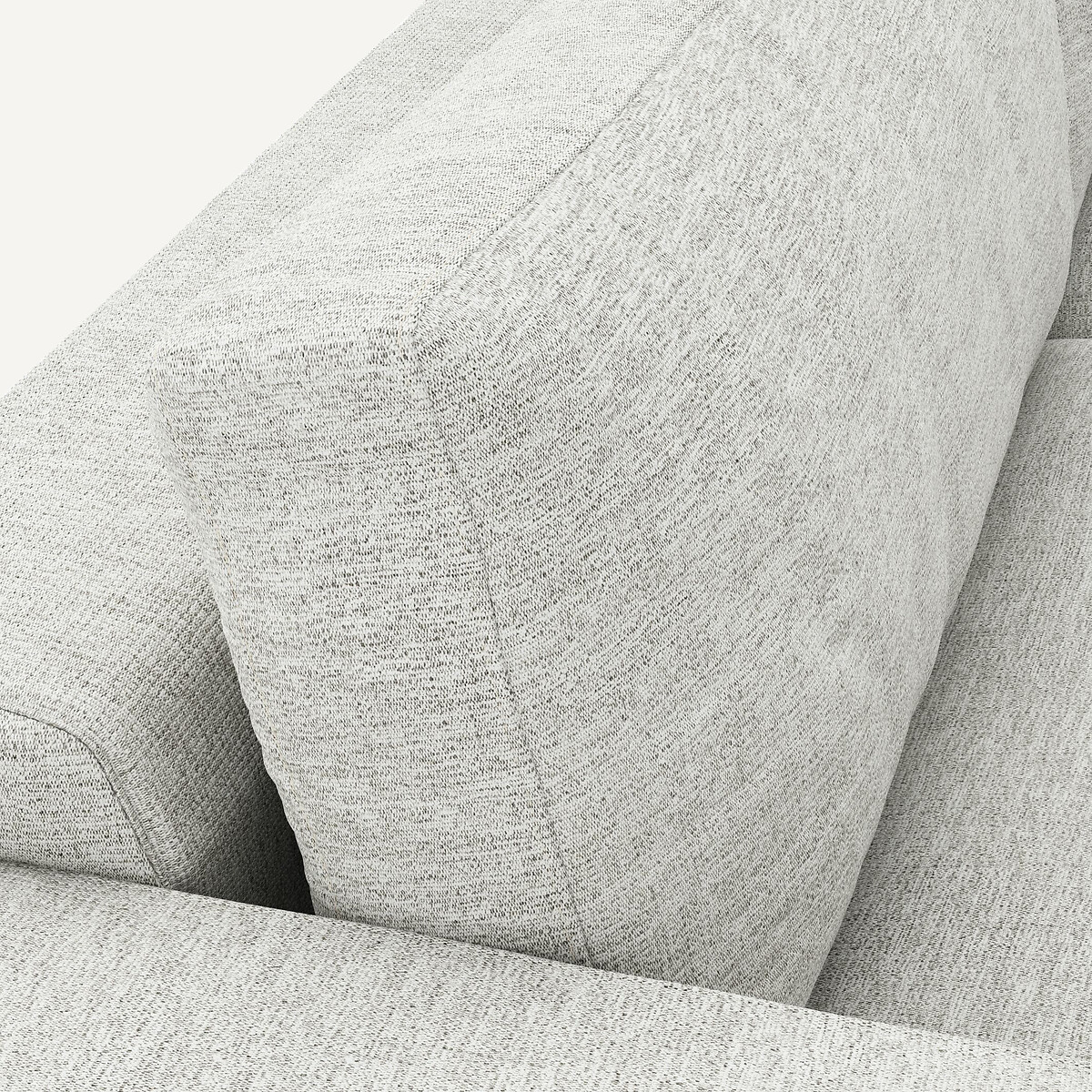 3- oder 4-Sitzer-Sofa, Jaspis-Leinen, Skander grau/weiss, AM.PM
