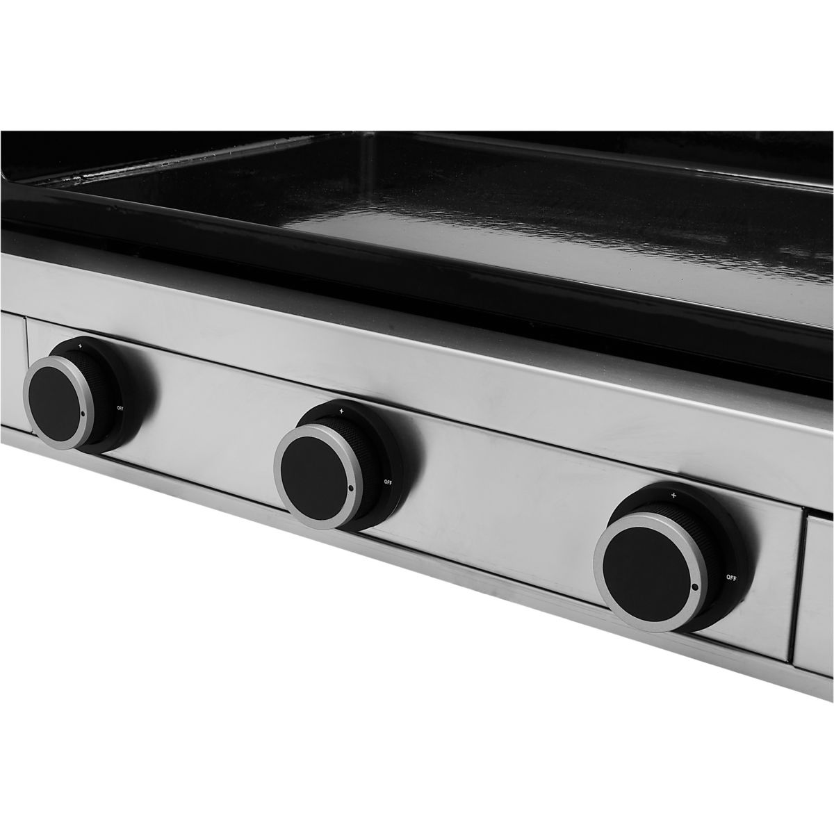 Plancha gaz Modern 75 Inox 3 brûleurs à poser, 74.4x40.2 cm gris, FORGE ADOUR