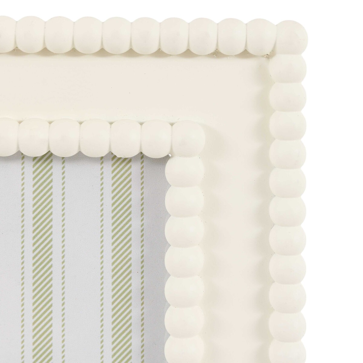 5x7" Calitri Beaded Photoframe in White white, ÉDITÉ