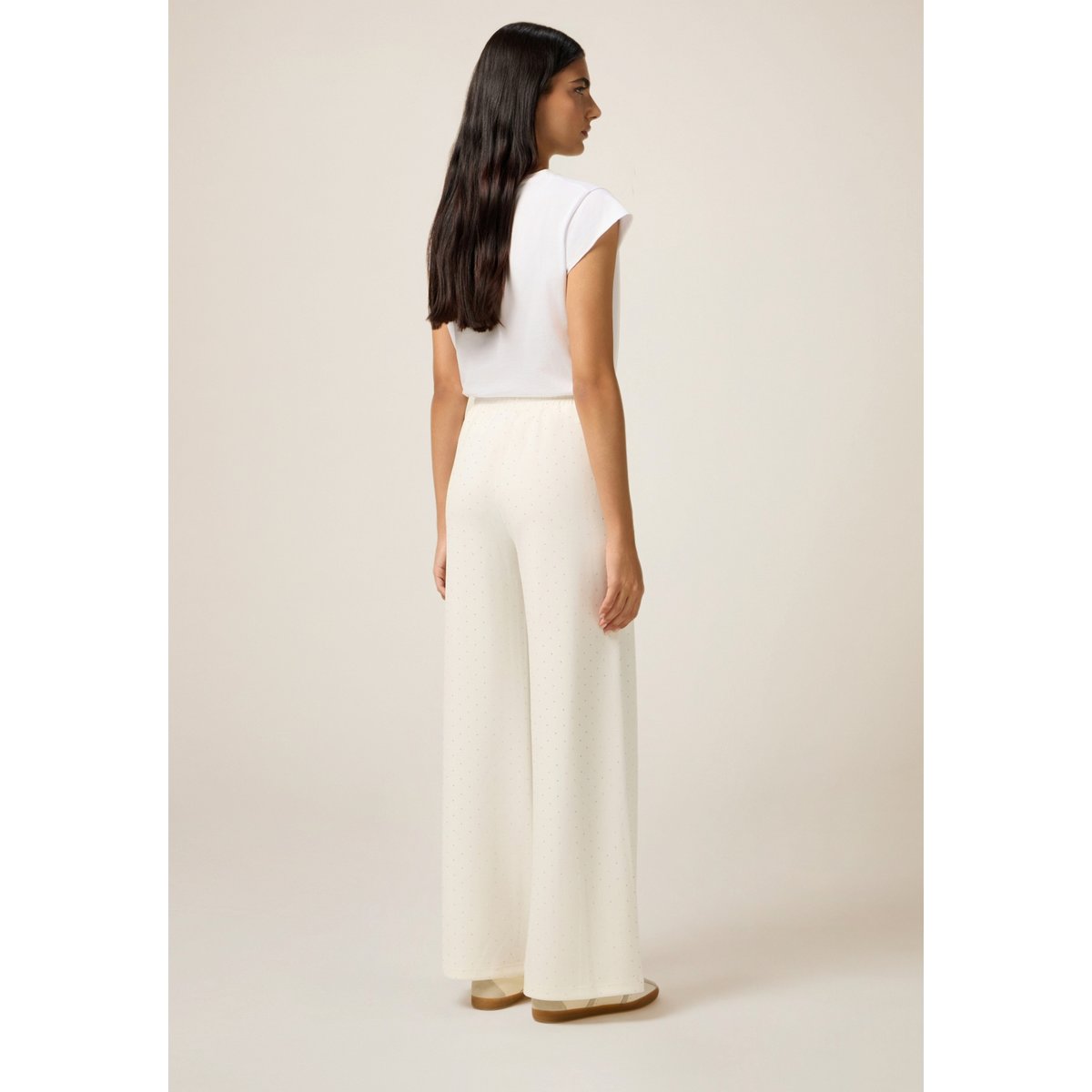 Pantalon palazzo blanc, OLTRE
