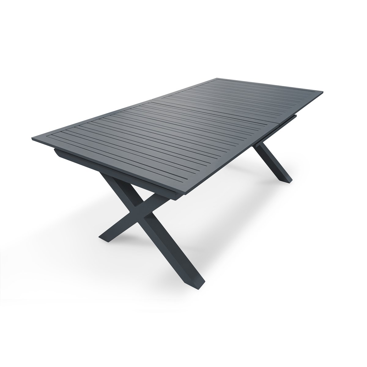 Table de jardin en aluminium  FLORIDE gris anthracite, DCB GARDEN