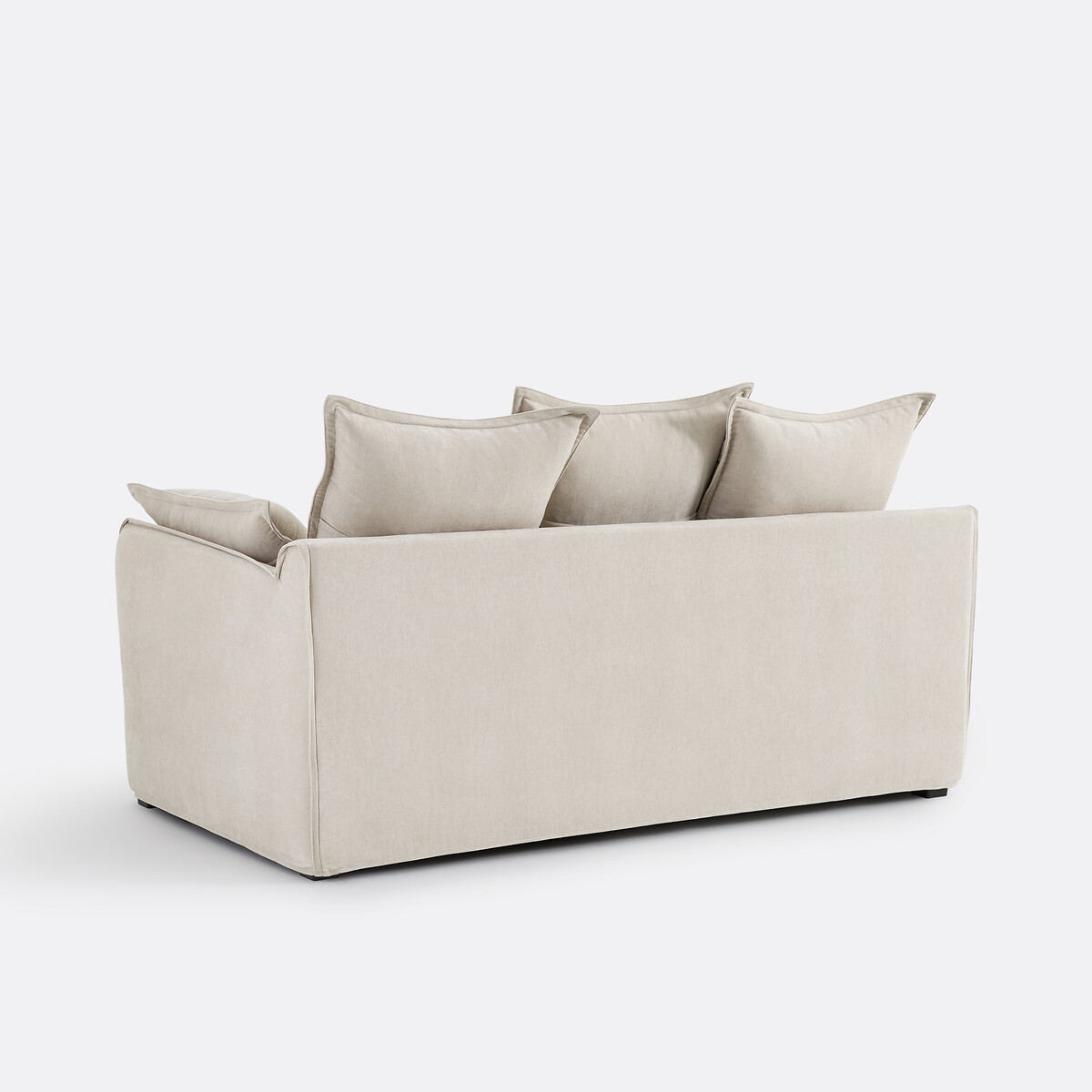 Canapé convertible, 2 ou 3 places, déhoussable, polyester chiné, ODNA beige, LA REDOUTE INTERIEURS