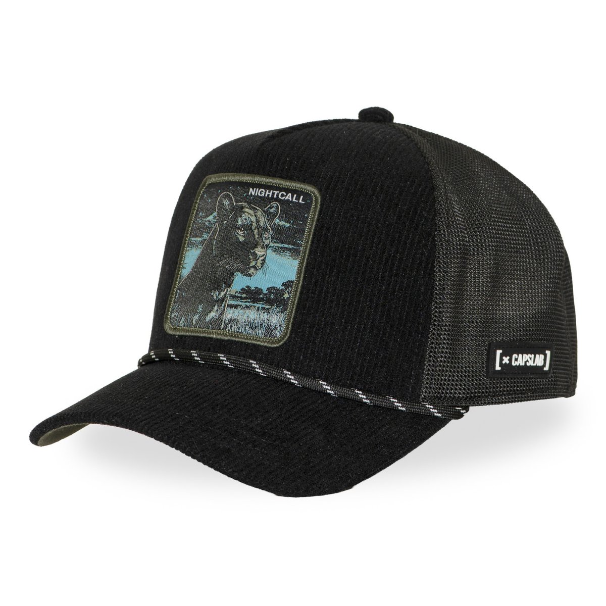 Casquette Trucker BEAST noir/kaki/bleu/blanc, CAPSLAB