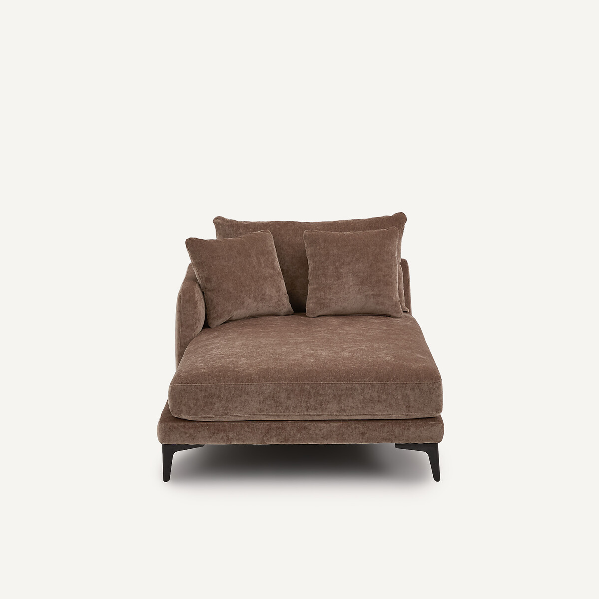 Chaiselongue aus Veloursmischgewebe, MODERNISTE, Design: Emmanuel Gallina café latte, AM.PM X EMMANUEL GALLINA