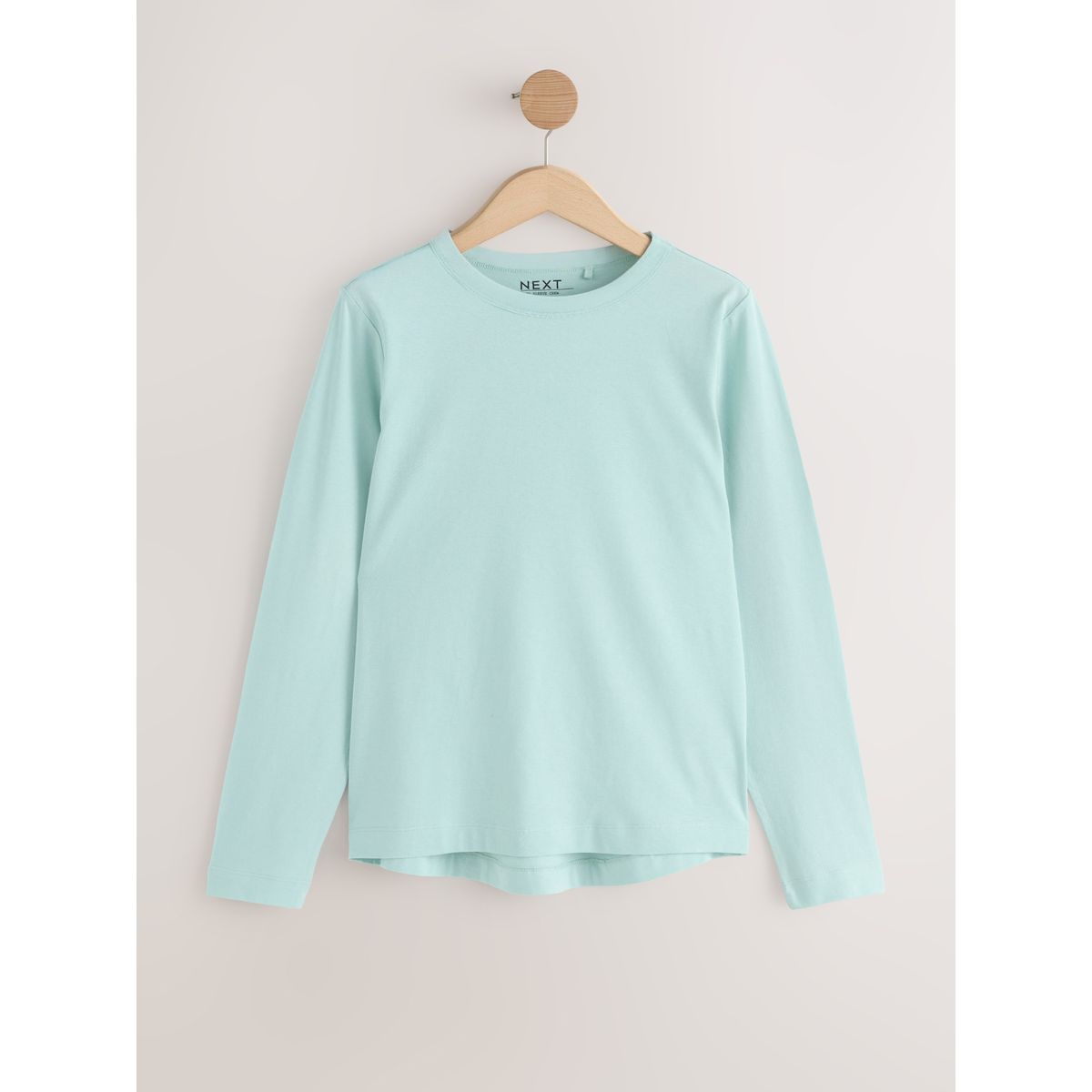 T-shirt manches longues coton, lot de 5 vert/violet/bleu/écru/rose, NEXT