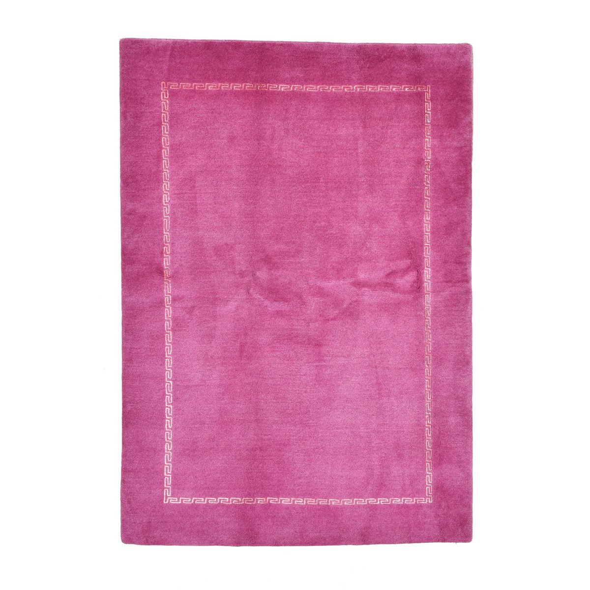 Tapis Salon -Tapis Unique en laine et soie-original Nepal. rose, THEKO
