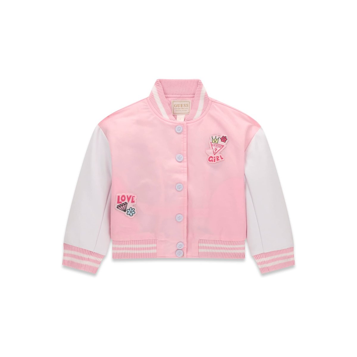 Veste Bomber Matelassée rose, GUESS KIDS