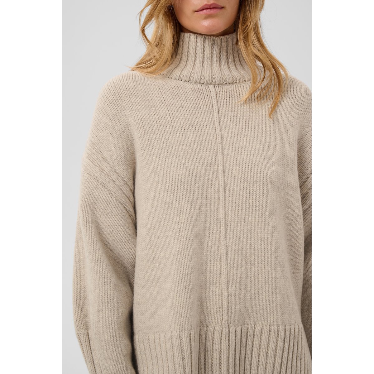 Pullover tricoté beige pistachio shell, SOAKED IN LUXURY