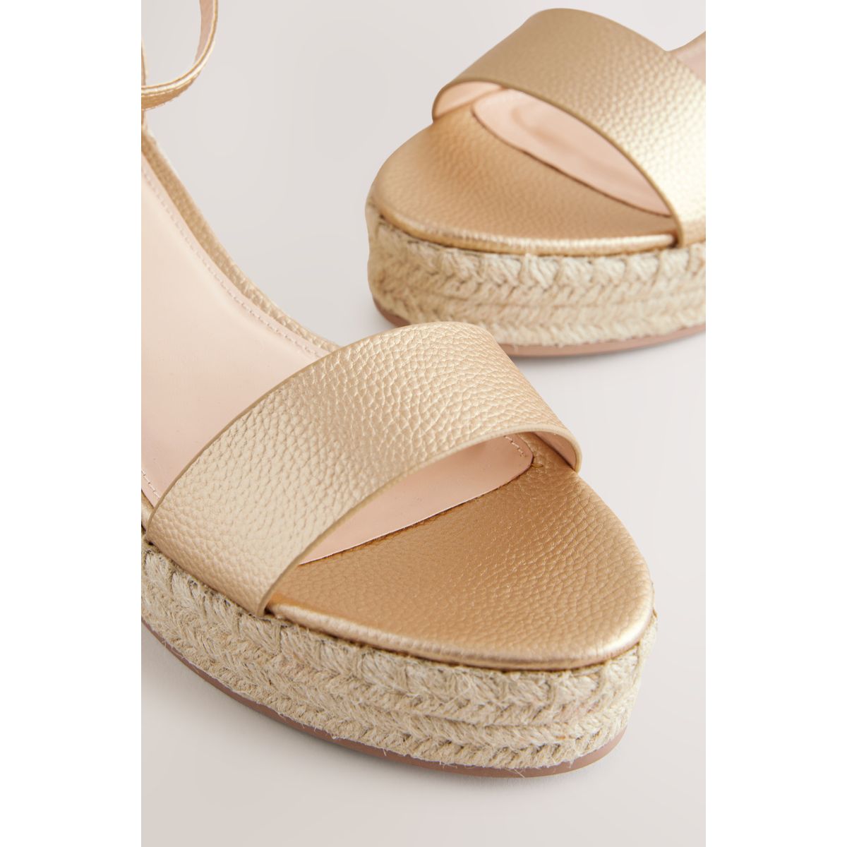 Espadrilles compensées doré, NEXT