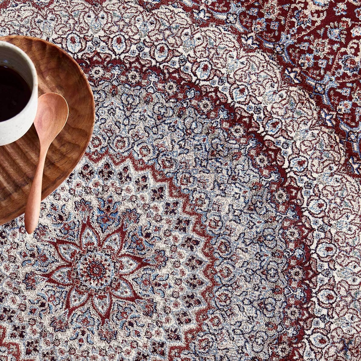 Tapis tissé fin de très grande qualité , TÄBRIZ rouge, WECON HOME