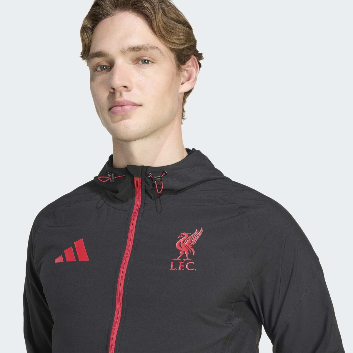 Veste De Voyage Liverpool Fc Tiro 25 Competition Vis Tech Veste De Voyage Liverpool Fc Tiro 25 Competition Vis Tech black / strawberry red, adidas Performance