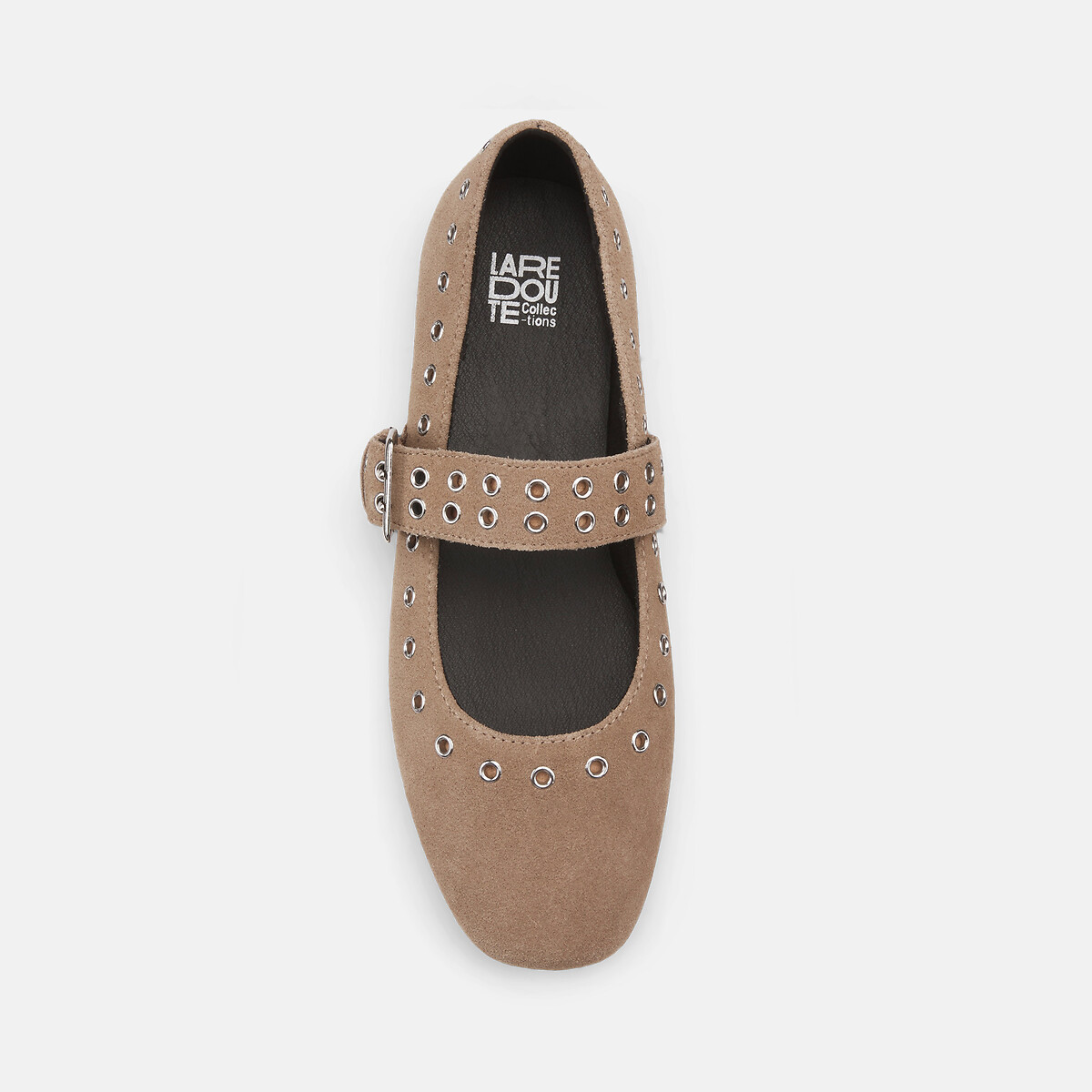 Ballerines babies en cuir beige, LA REDOUTE COLLECTIONS