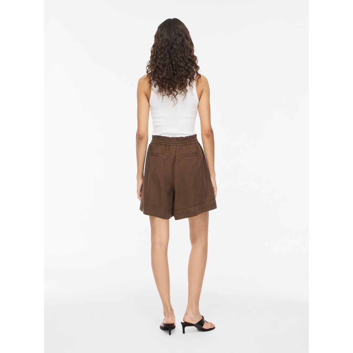 Short marron - slate black, VILA