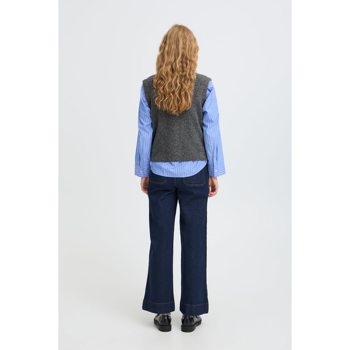 Sans manches gris dark grey melange, B.YOUNG