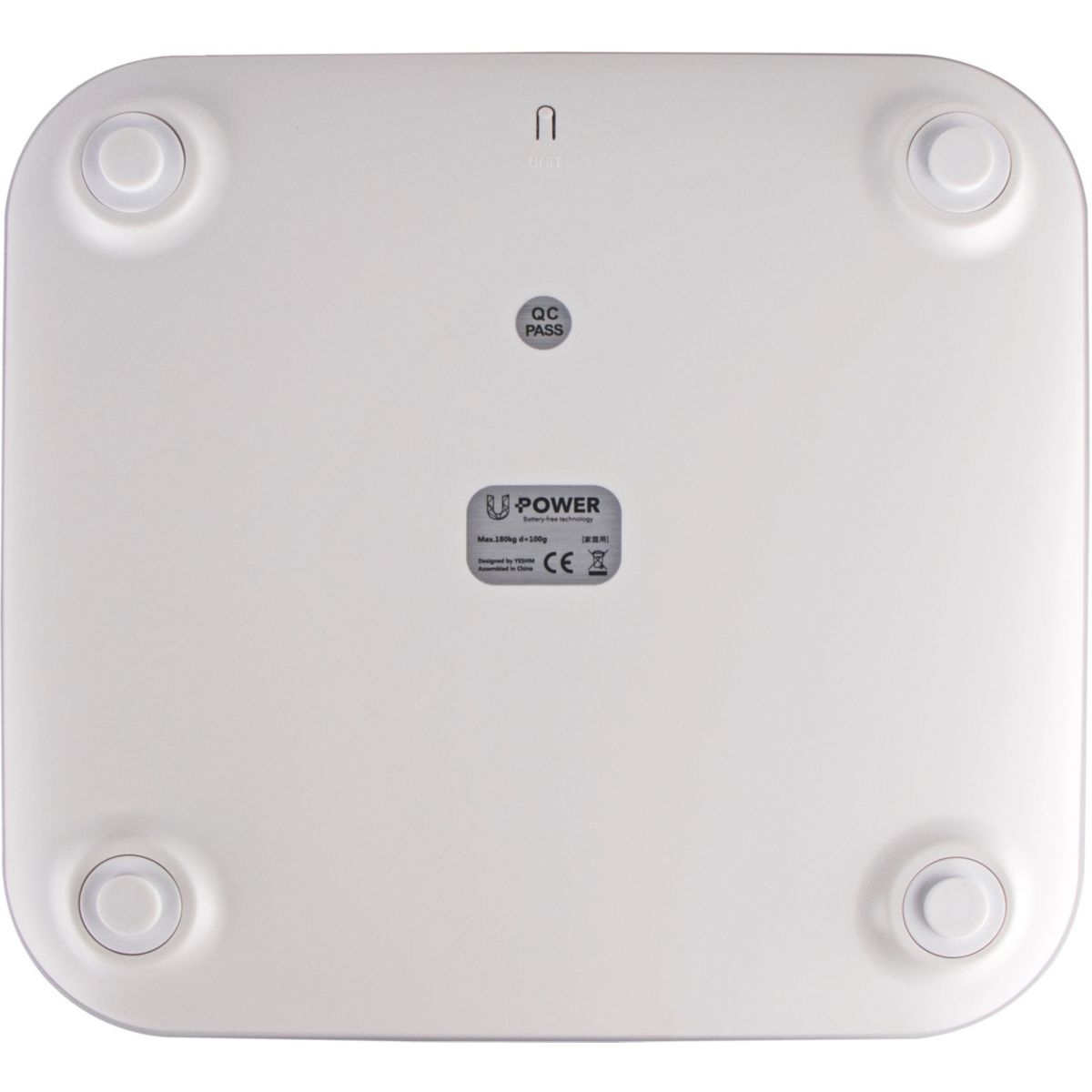 Pèse personne Cinétique White Dynamo blanc, ESSENTIEL B