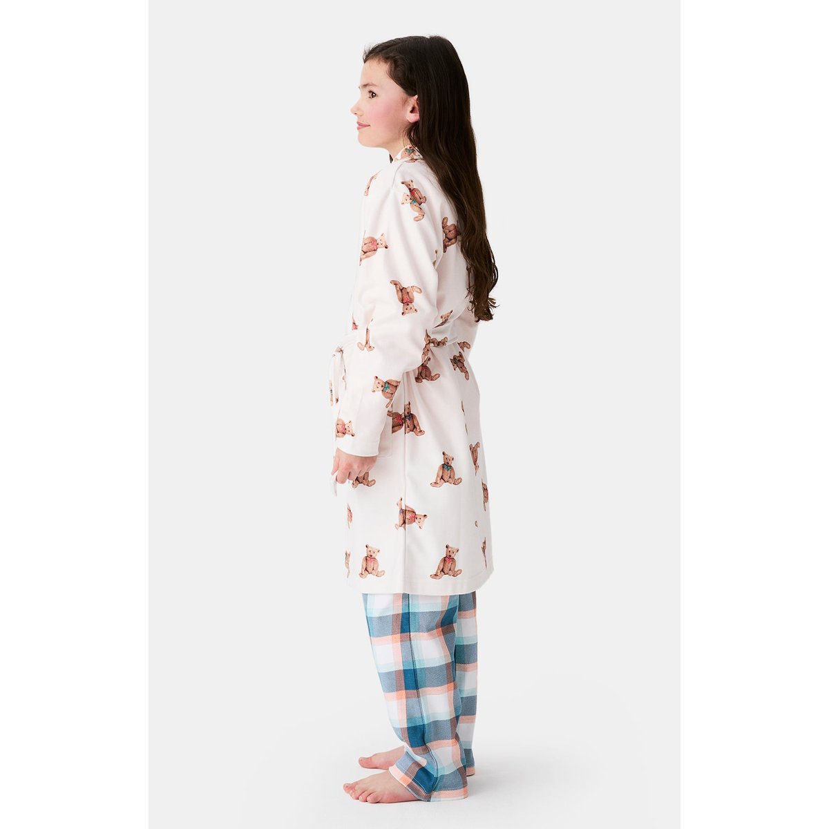 Robe de chambre enfant imprimé Old Teddy ivoire, ARTHUR