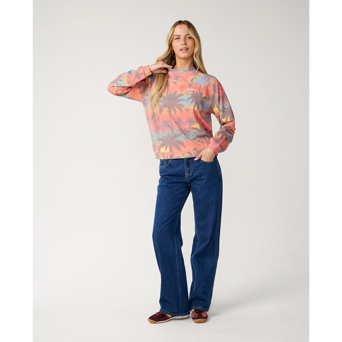 Sweat col rond RETRO SWELL multicolore, RIP CURL