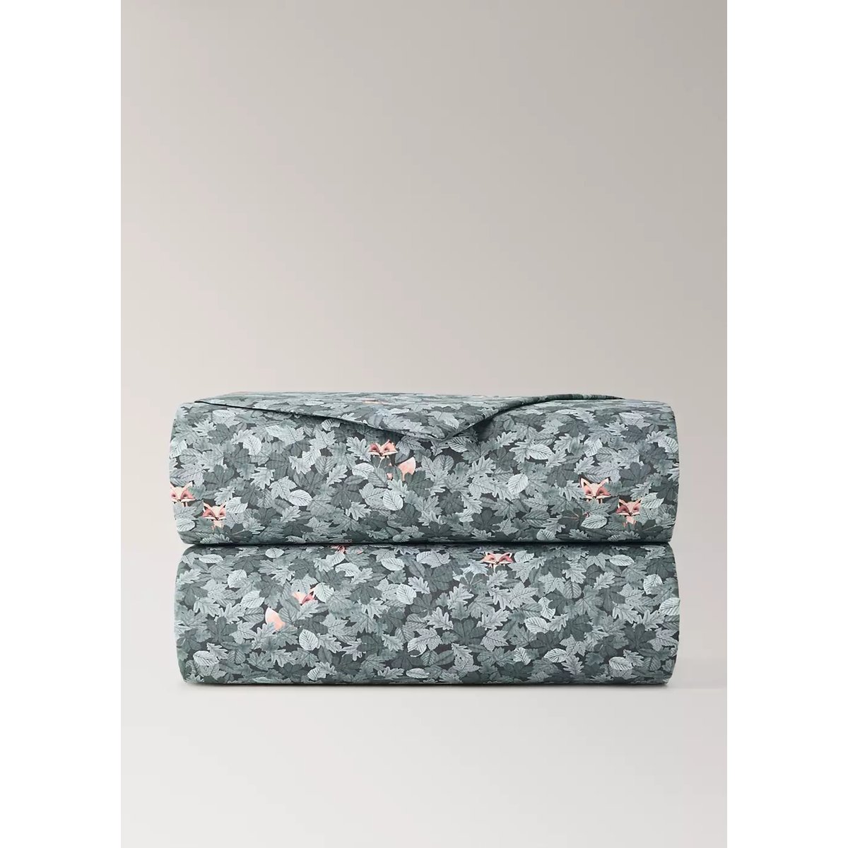 Housse de couette percale de coton 100x120 cm vert pastel, MANGO HOME