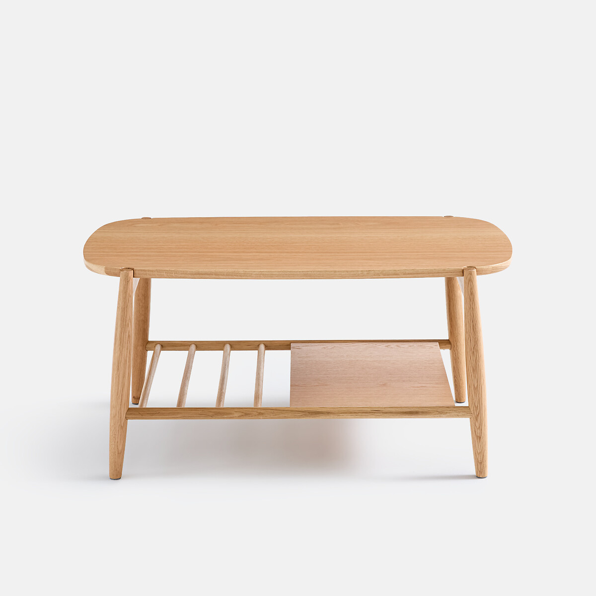 Table basse double plateau en chêne massif, largeur 80 cm, JUCCA chêne, LA REDOUTE INTERIEURS