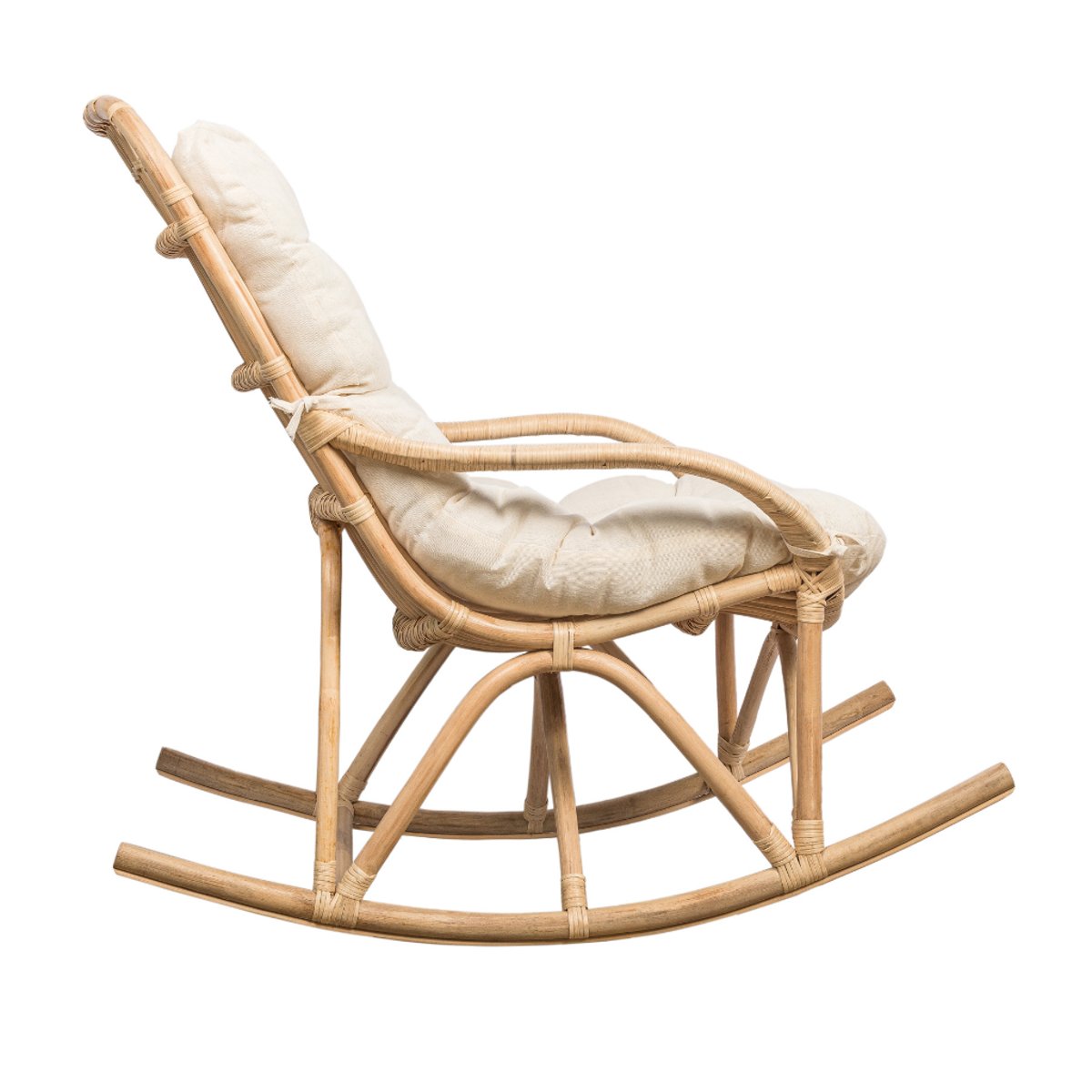Rocking chair en rotin naturel YASPER naturel, HYDILE
