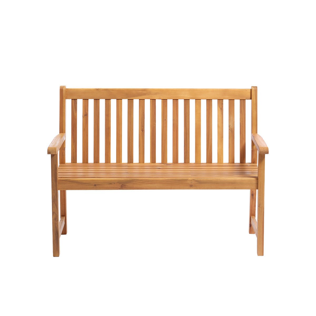 Banc de jardin en acacia massif 120 cm MILOS naturel, BERAH GETAH