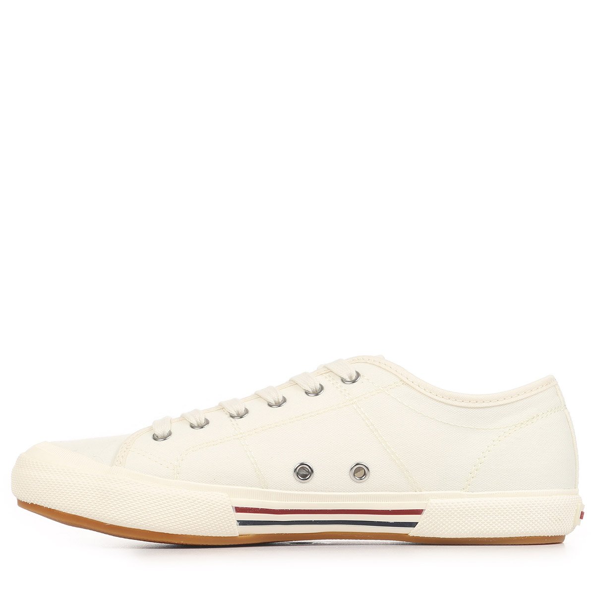 Baskets B708 VINTAGE TENNIS CANVAS snwht / bred / nvy, FRED PERRY