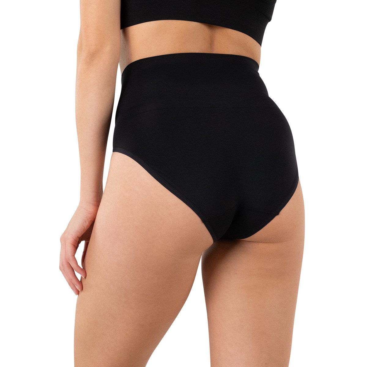 Culotte taille haute SMOOTHERS noir, ATHENA