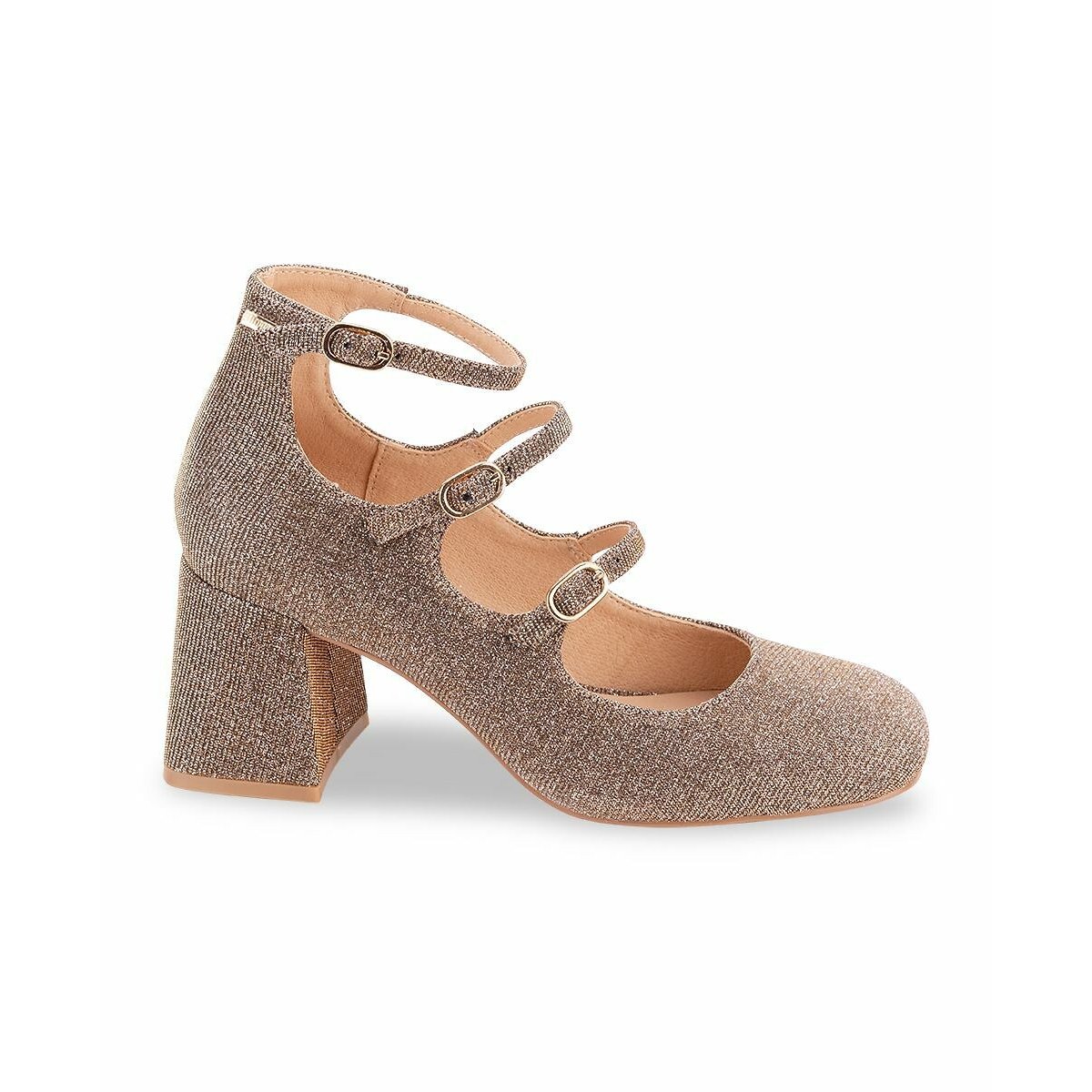 Chaussures babies à talon Delphine champagne, LES TROPEZIENNES PAR M.BELARBI