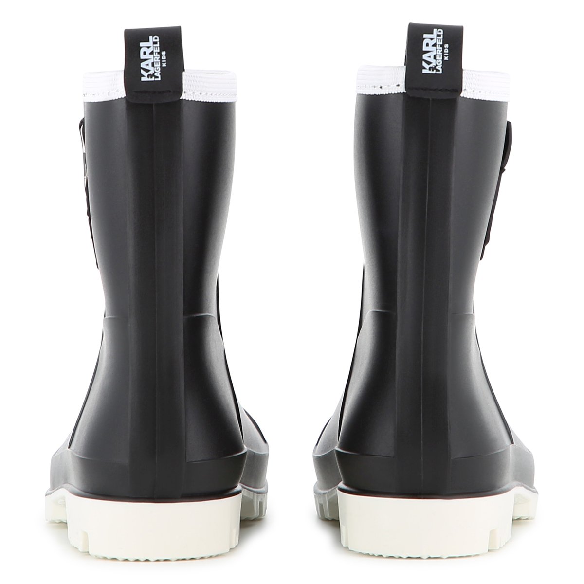 Bottes de pluie noir blanc, KARL LAGERFELD KIDS