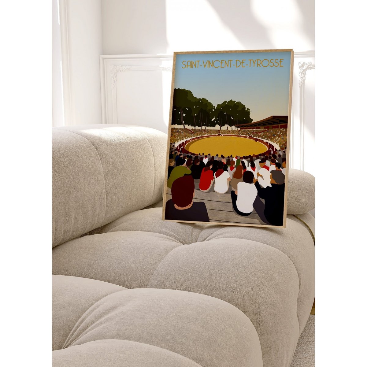Affiche ville Saint-Vincent-de-Tyrosse blanc, L'AFFICHERIE