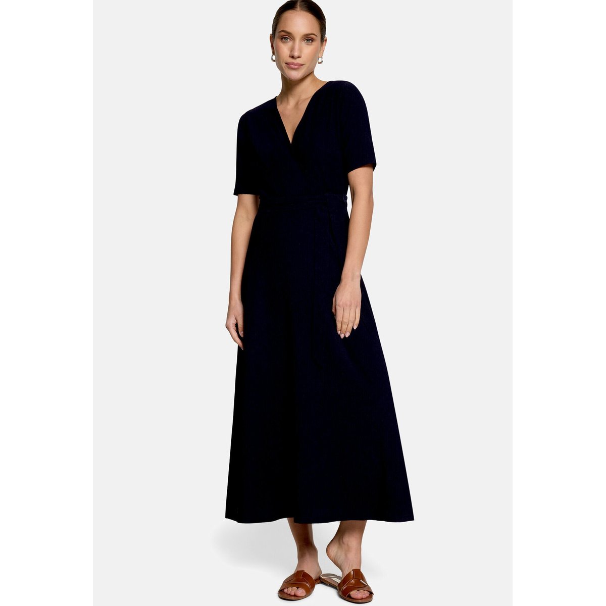 Robe en jersey à ceinture deep sky, ZERO