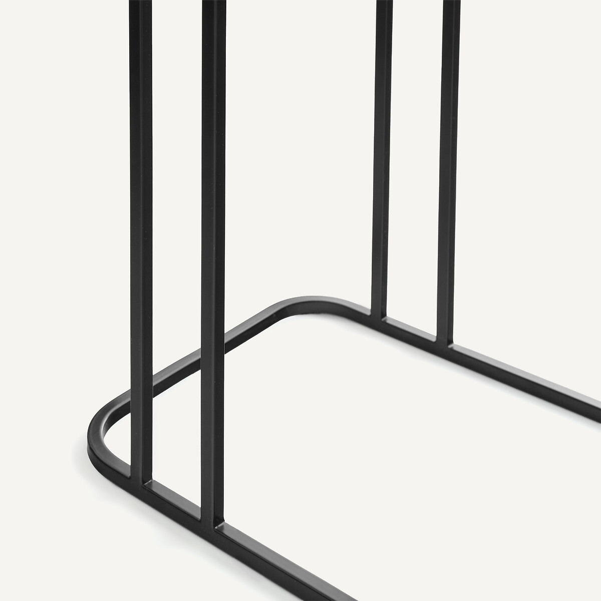 Beistelltisch aus anthrazitfarbener Keramik, TREBOR, Design Emmanuel Gallina keramik marmor anthrazit, EMMANUEL GALLINA X AM.PM