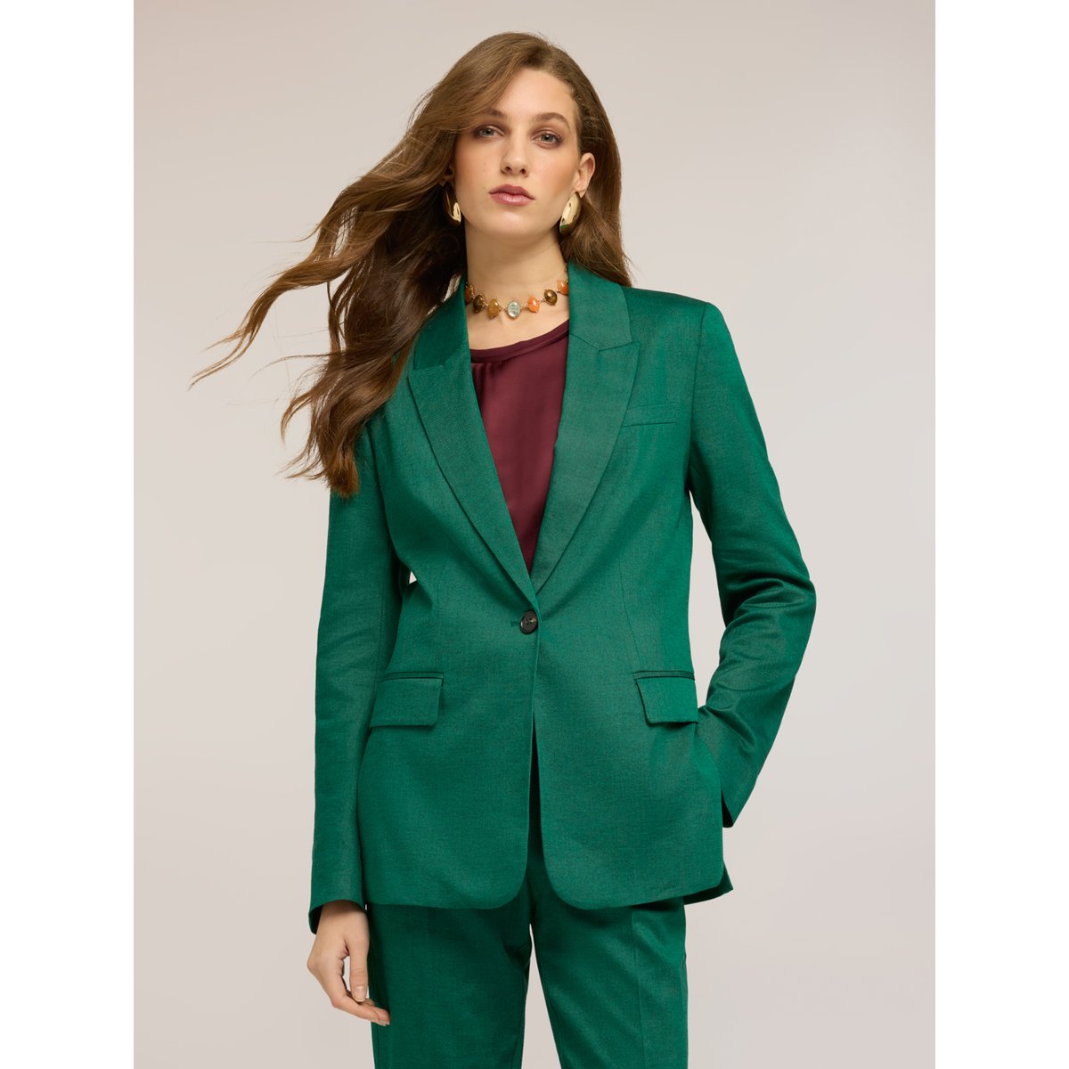 Blazer croisé vert, MOTIVI