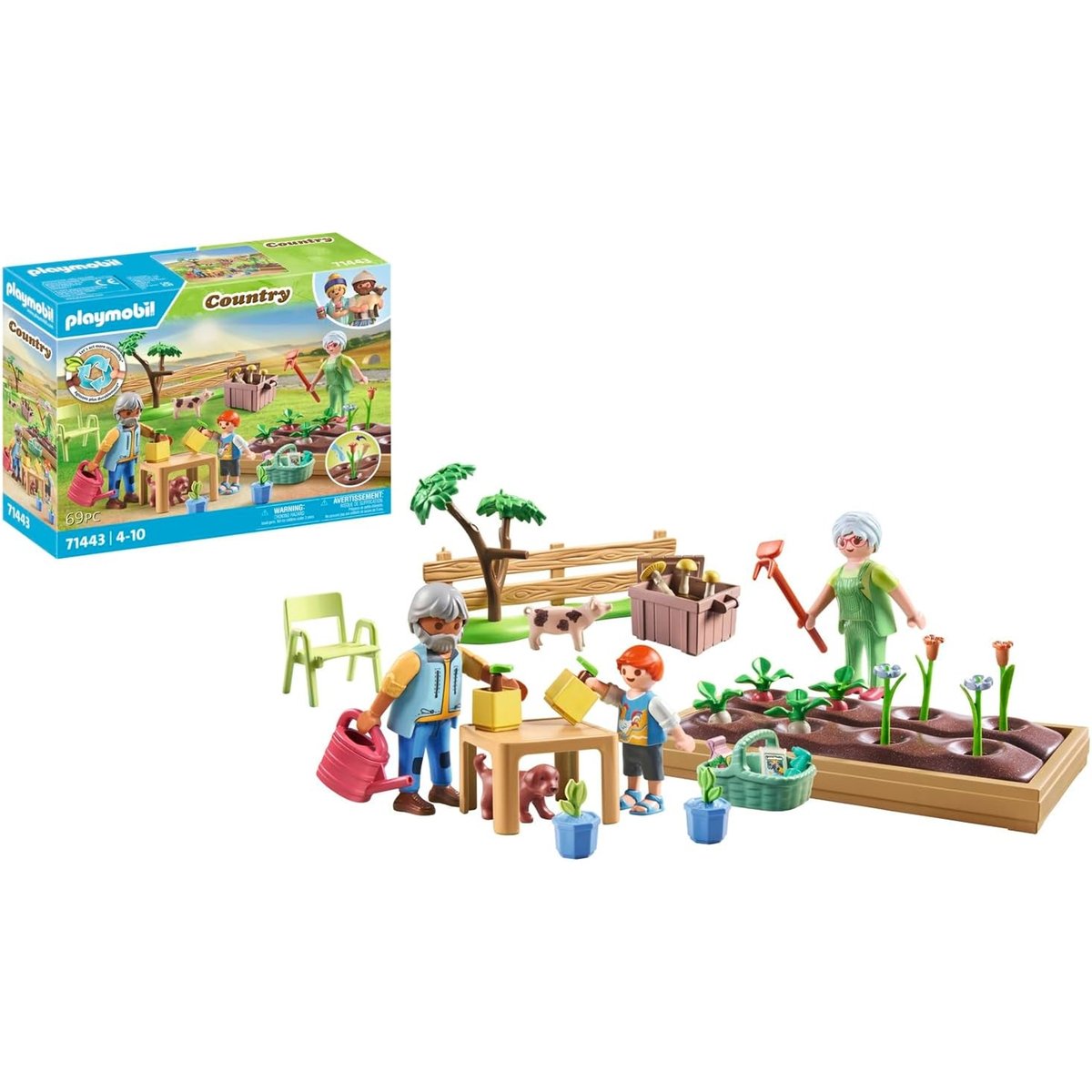 Grands-Parents et potager multicolore, PLAYMOBIL
