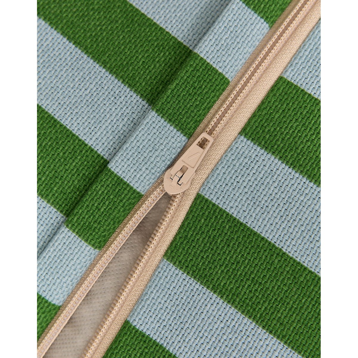 Pouf long - taille enfant - Bliss green blue stripes, NOBODINOZ
