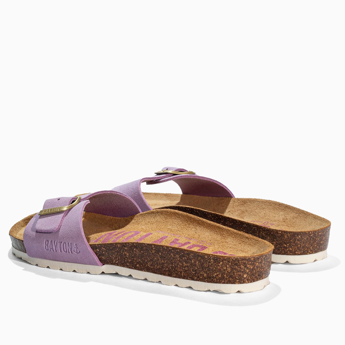 Sandales en cuir suédé ZEPHYR lila, BAYTON
