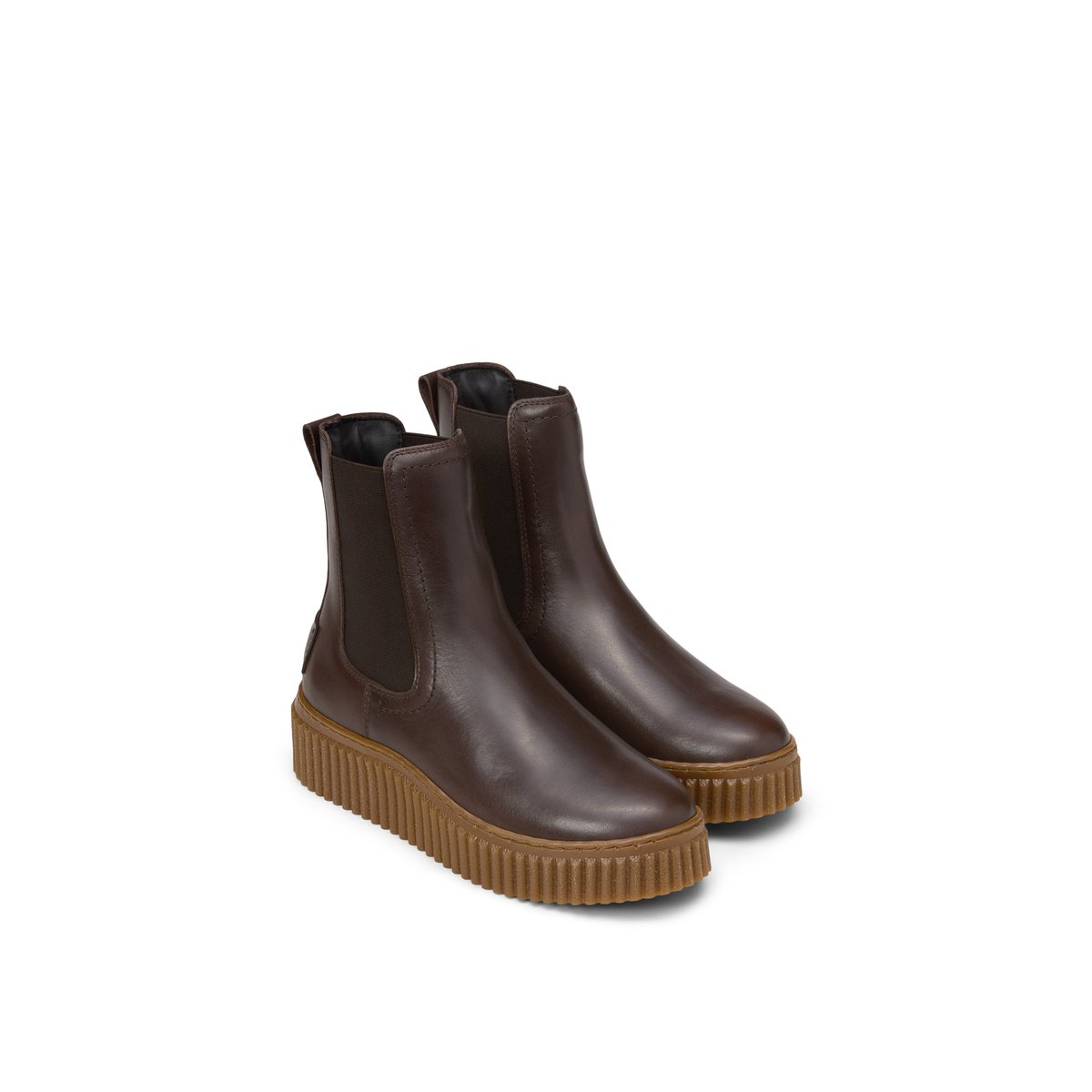 Bottes courtes modèle Bianca en cuir de vache noble beige, MARC O'POLO