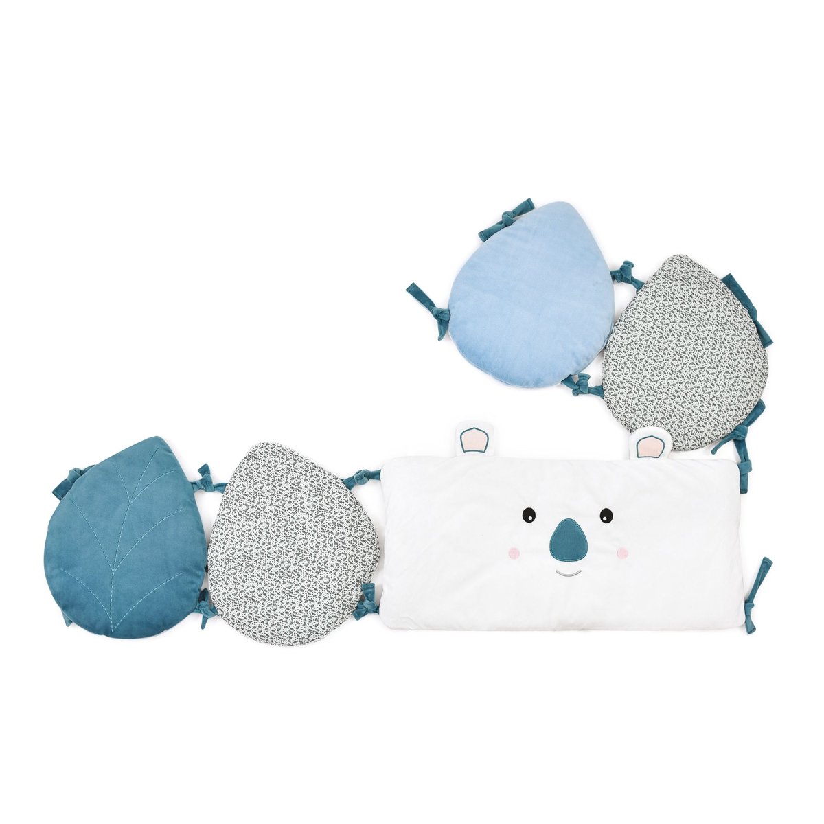 Tour de lit bleu, DOUDOU ET COMPAGNIE