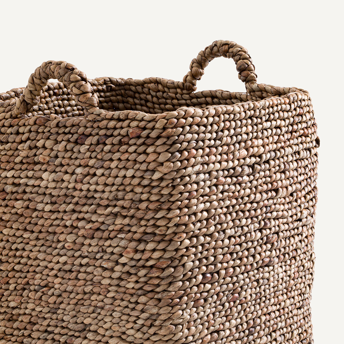 Panier tressé en jacinthe d'eau, grand modèle, RAGA naturel, AM.PM