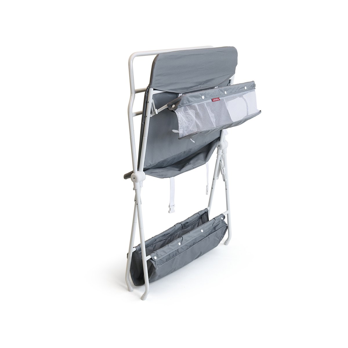 Table à langer pliante en acier MIO gris et blanc, WEBABY