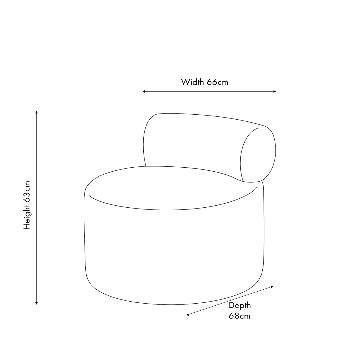 Avelio Boucle Accent Chair white, SO'HOME