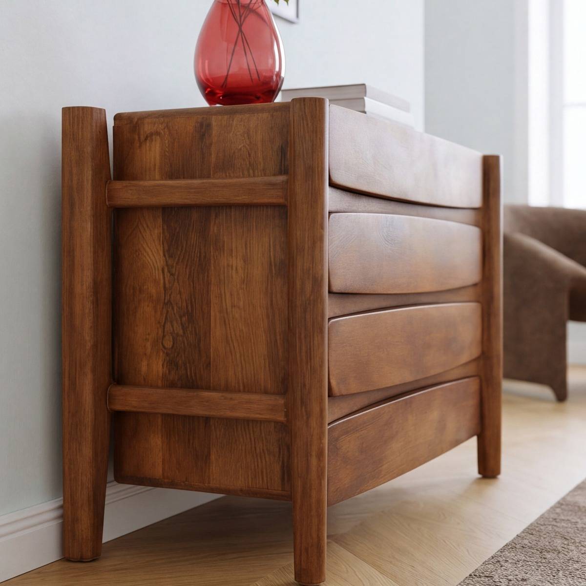 Commode en bois de manguier ROSANA bois clair, MADE IN MEUBLES