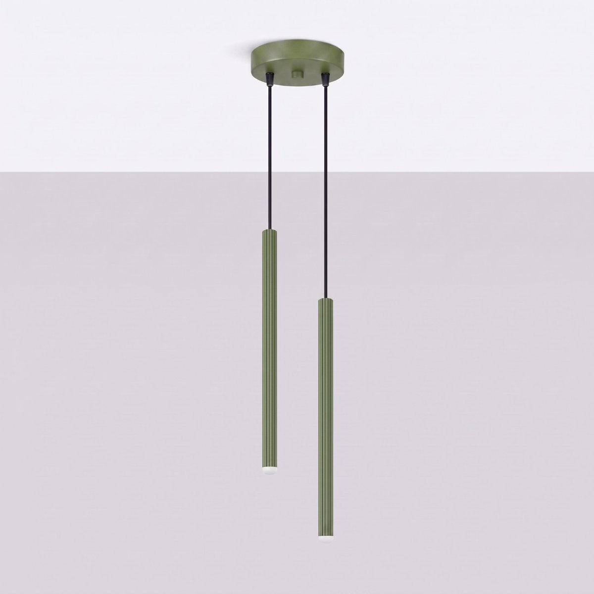 Suspension Acier Vert Olive G9 2 Arche vert olive, EDEN