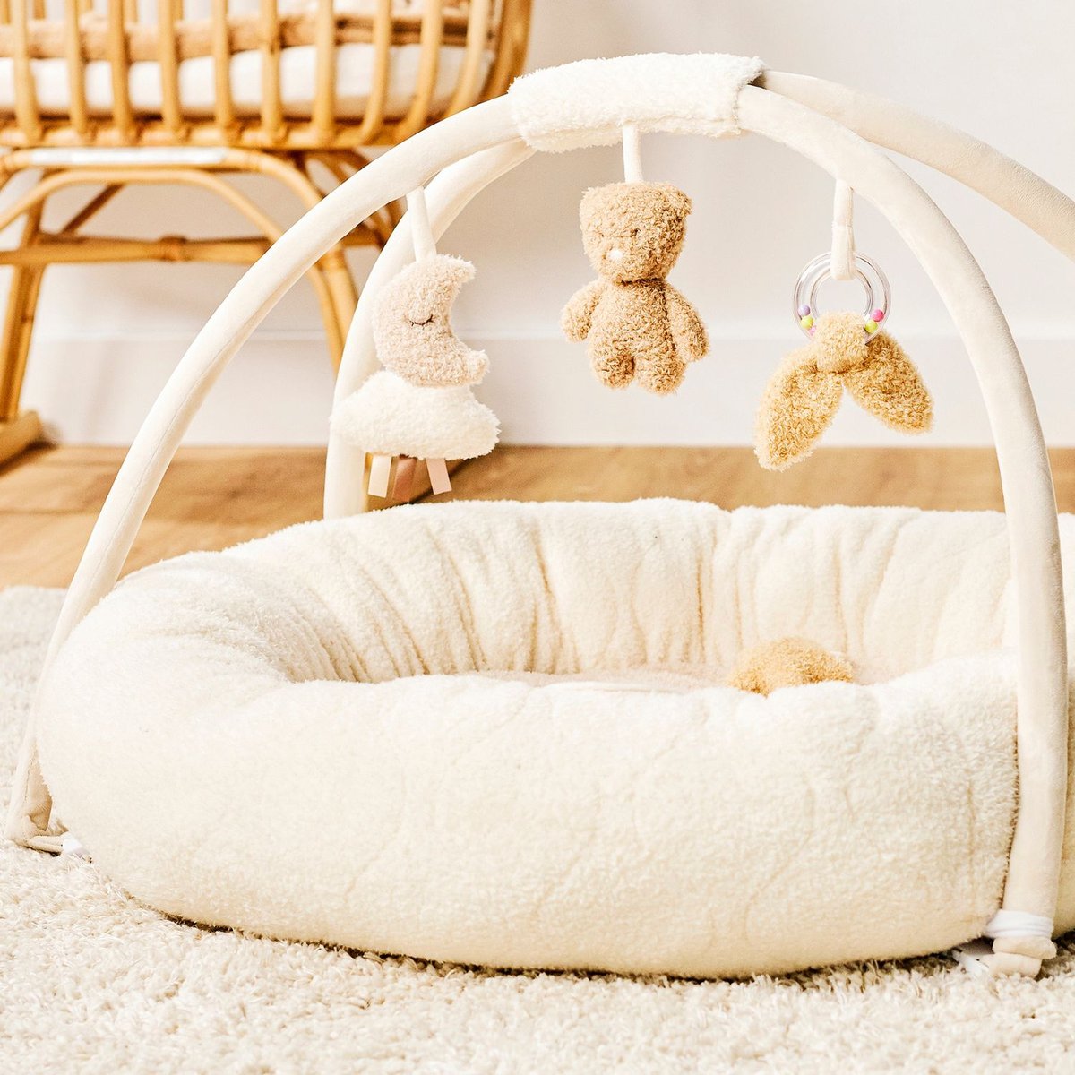 Tapis d'éveil avec arches ecru, beige, NATTOU