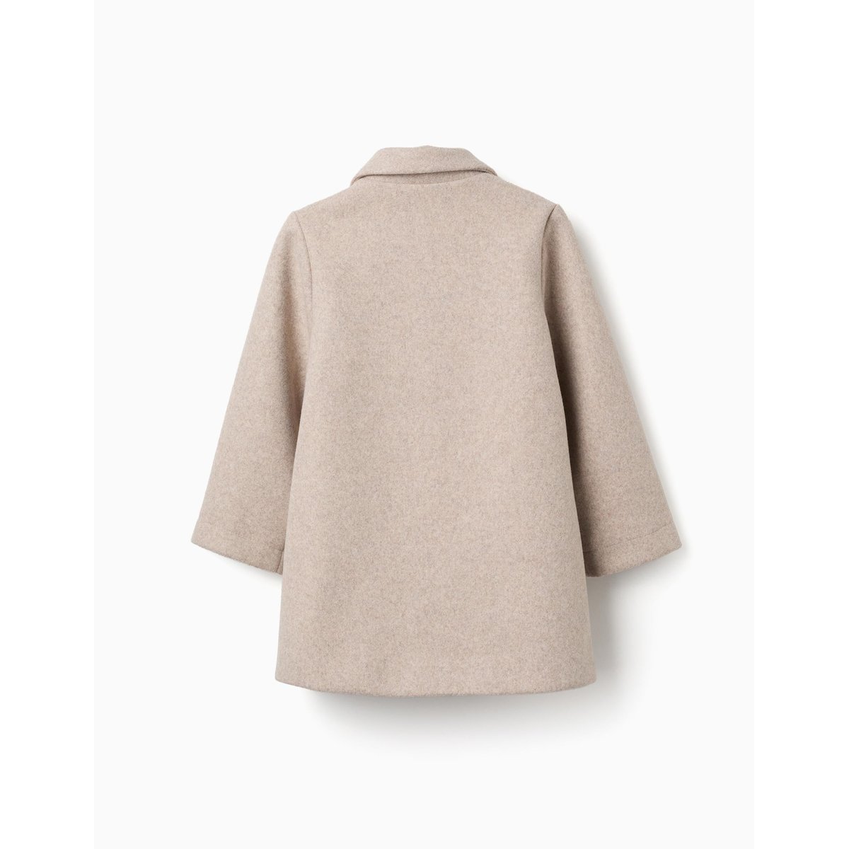 Manteau à effet laine avec doublure B&S beige clair, ZIPPY